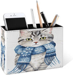 Famame Winter Scarf Cat Pencil Holder by Famame