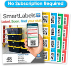 Smart Labels QR Code Stickers Pack of 48 Made in USA by SmartLabels