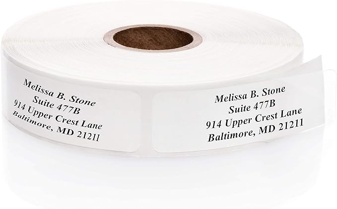 Clear Personalized Return Address Labels Without Dispenser by ArtisticDirect