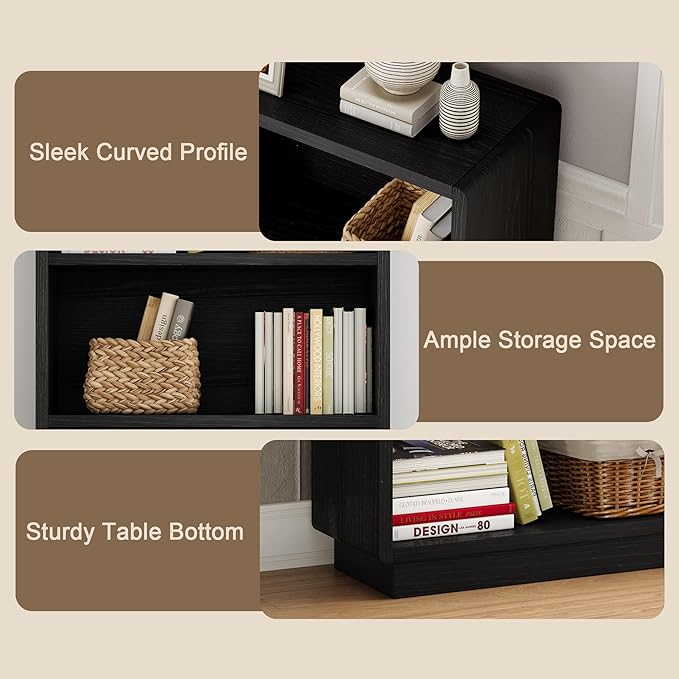 ChooChoo 3-Tier Bookcase, Wooden Bookshelf, Farmhouse Bookshelf - Image 7