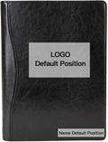 Geslun Personalized Vegan Leather 3 Ring Binder, Custom 8.5 x 11 Letter Size by Geslun