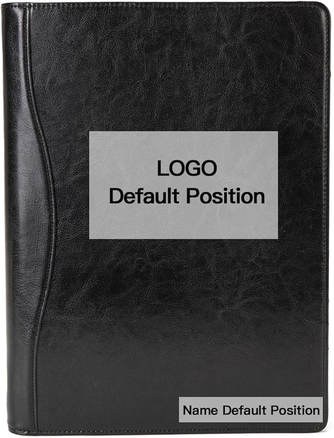 Geslun Personalized Vegan Leather 3 Ring Binder, Custom 8.5 x 11 Letter Size by Geslun