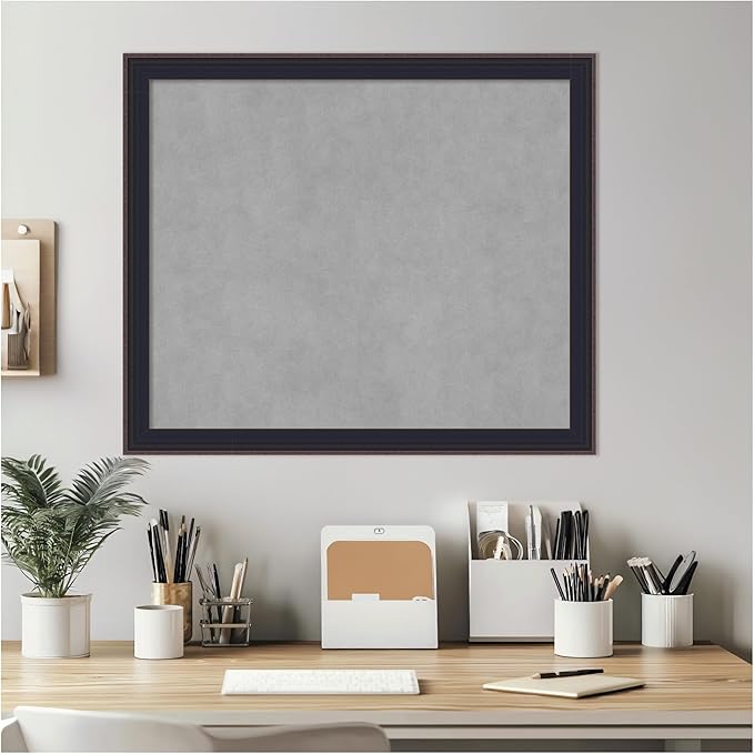 Amanti Art Black Framed Magnetic Board 23x27 Medium Vision Board - Image 7