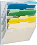 EASEPRES 5 Pocket Mesh Hanging Wall File Organizer, Wall Mounted Mail Paper by EASEPRES