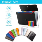 Expanding File Folder File Organizer 13 Pockets File Organizer Accordion Filing - Image 6