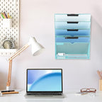 EASEPRES 6 Tier Mesh Hanging Wall File Organizer, Desk Vertical Mail Paper - Image 6