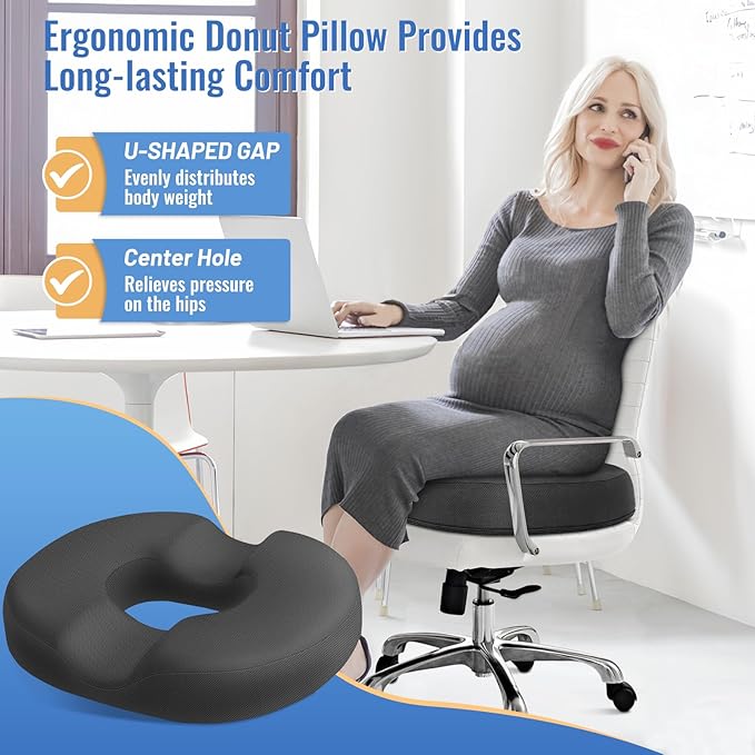 CloudBliss Donut Pillow Seat Cushion Chair Pad - Image 3