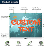 Custom Sign, Custom Street Sign, 11 Font Colors, 13 Font Styles, 4 Hole Options - Image 6