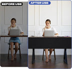 Under Desk Privacy Panel 62 x 15 Inch Self-Adhesive Modesty Panel Table Skirts - Image 4