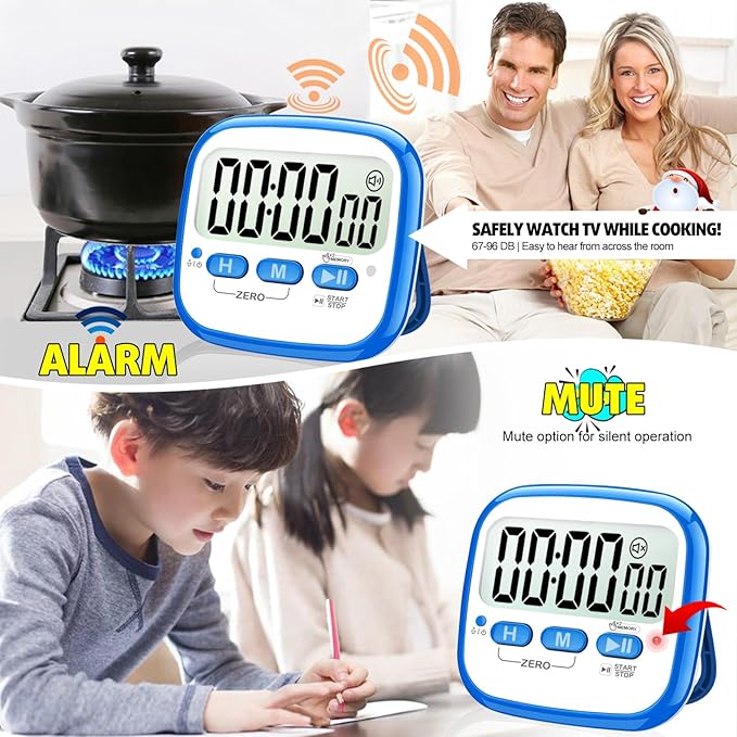 AyayaBoss 2-Pack Magnetic Kitchen Timers - Image 7