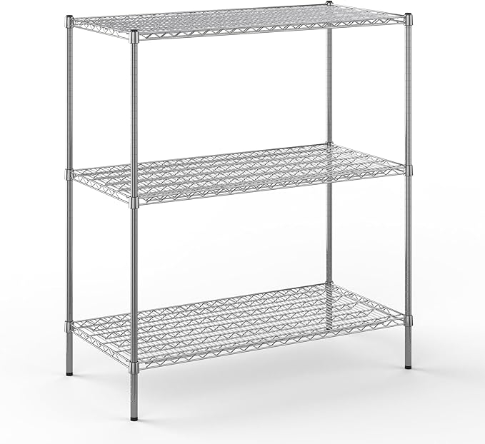 Regal Altair 24" Deep x 48" Wide x 54" Height Wire Shelving Kit | 3-Tier | NSF by Regal+Altair