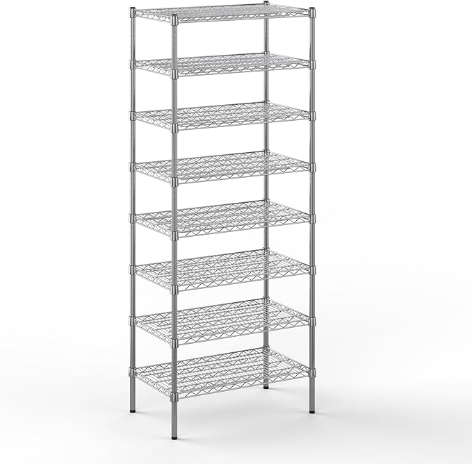 Regal Altair 18" Deep x 30" Wide x 74" Height Wire Shelving Kit | 8-Tier | NSF by Regal+Altair