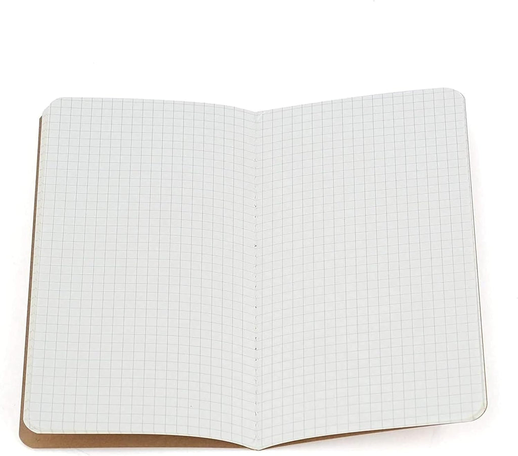 Wanderings A5 Grid Travelers Notebook Insert / A5 Journal Refill | 5.5" x 8.3" (14 x 21cm) | 6 Booklets, 480 Pages | Travelers Notebook Refills for Journals, Diaries, Planners