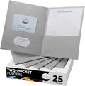 FILE-EZ Two-Pocket Folders, Textured Paper, Letter Size by FILE-EZ