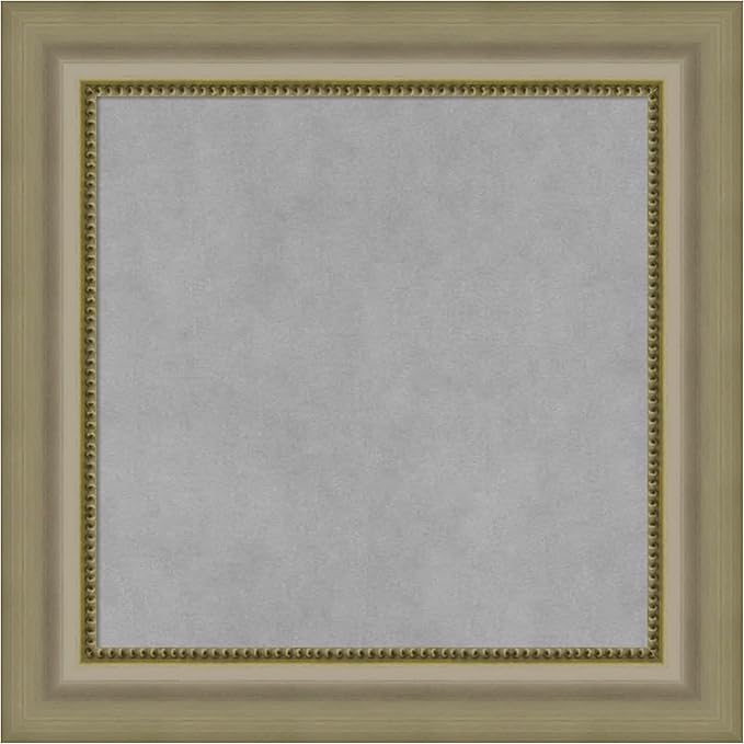 Amanti Art Silver Framed Magnetic Board 21x21 Small Vision Board by AmantiArt