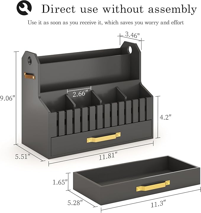 Bamboo Mail Organizer Countertop - Image 3