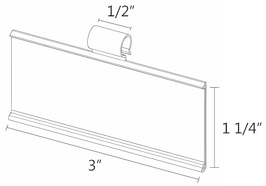 Plastic Label Holders 3" - Image 2
