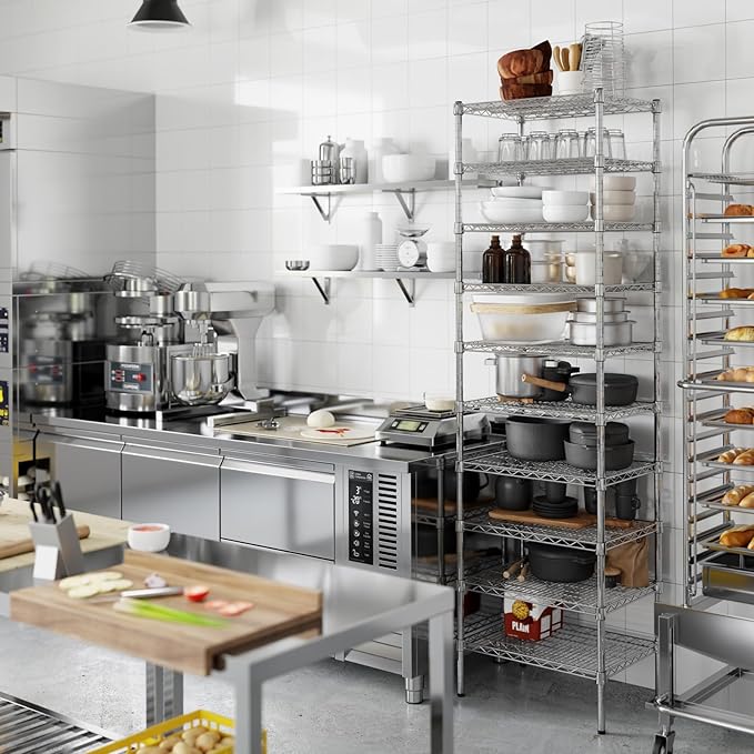 Regal Altair 18" Deep x 24" Wide x 86" Height Wire Shelving Kit | 10-Tier | NSF - Image 7