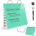 Desktop Glass Dry Erase & Acrylic Aesthetic Calendar Weekly to-do List Combo by TOWON