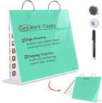 Desktop Glass Dry Erase & Acrylic Aesthetic Calendar Weekly to-do List Combo by TOWON