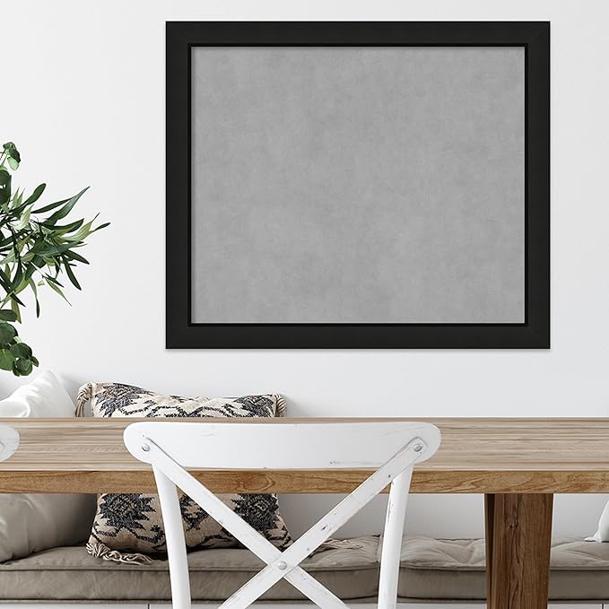 Amanti Art Black Framed Magnetic Board 23x27 Medium Vision Board - Image 5