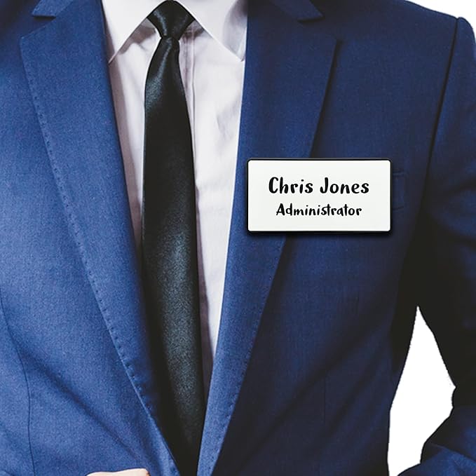 Custom Engraved Name Tag ID Badges Personalized Identification - Image 5