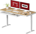 Standing Desk with Drawer, Electric Height Adjustable Home Office Desk with by sanodesk
