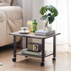 Lerliuo Under Desk Printer Stand, 2-Tier Industrial Mobile Printer Table - Image 4