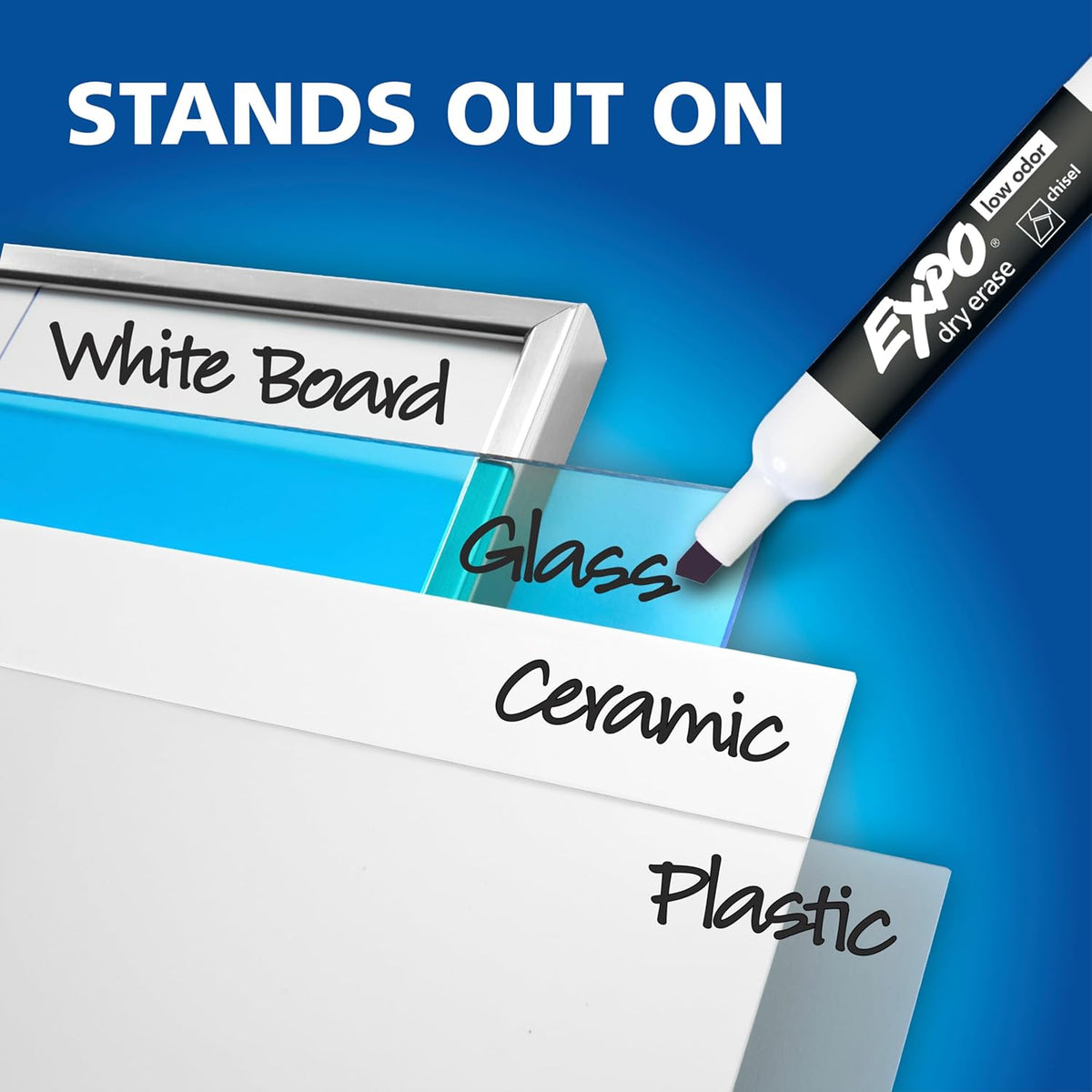 EXPO Dry Erase Markers Set, Fine & Chisel Tips, Classroom, Office Supplie...
