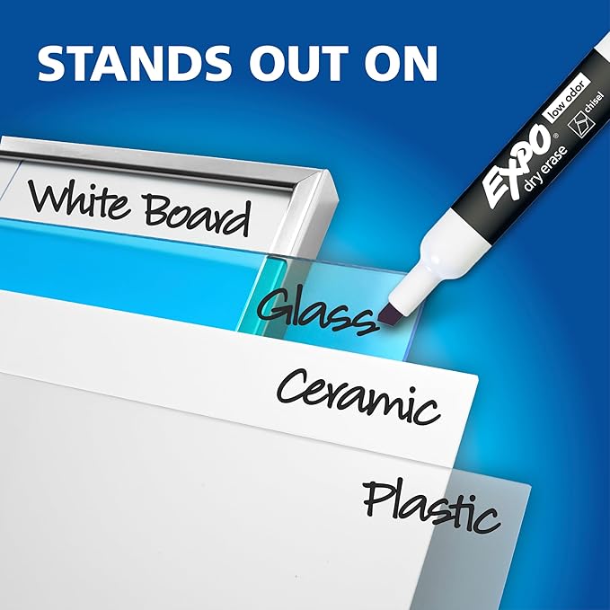 EXPO Dry Erase Markers, Chisel Tip, Office & Home | 36 Count - Image 5