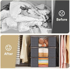Lifewit 8 Pack Clothes Storage Bag, Foldable Storage Bin Closet Organizer - Image 8