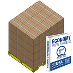 Samsill Economy 1.5 Inch 3 Ring Binder Bulk Pallet, Made in The USA, Round Ring by Samsill