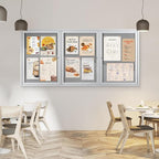 SWANCROWN Outdoor Bulletin Board 94x48in, Enclosed Bulletin Board - Image 8