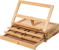 meeden large artist tabletop sketchbox easel: adjustable storage, main product view