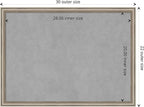 Amanti Art Silver Framed Magnetic Board 22x30 Medium Vision Board - Image 4