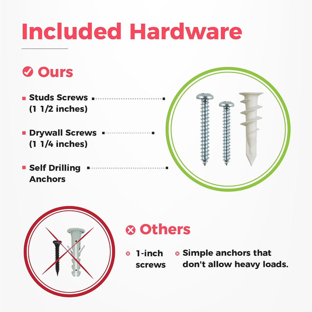 tidyme garage tool organizer wall mount, 48", 3, package contents