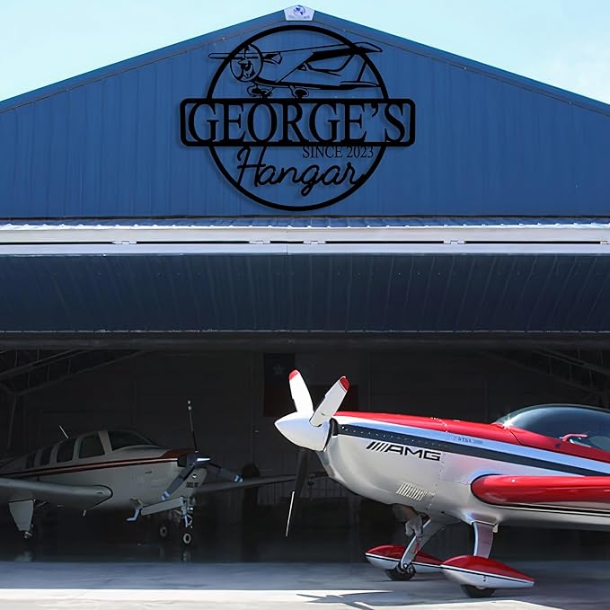 Personalized Metal Airplane Wall Art, Airplane Name Sign, Customized Pilot Name - Image 5