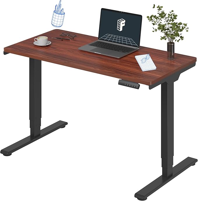 FLEXISPOT E6 3-Stage Dual Motor Electric Standing Desk 48 x 24 Sit Stand Up Desk by FlexiSpot