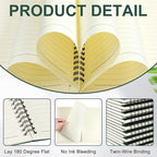 Yahenda 54 Pcs Spiral Notebook Bulk A5 Journal Lined 8.3'' x 5.5'' Writing - Image 4