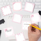 Pink Bow Sticky Notes Gifts - Image 6