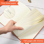 Honoson 20 Pack Lined Journal Notebooks A5 Hardcover Executive Notebook 5.5" x - Image 4