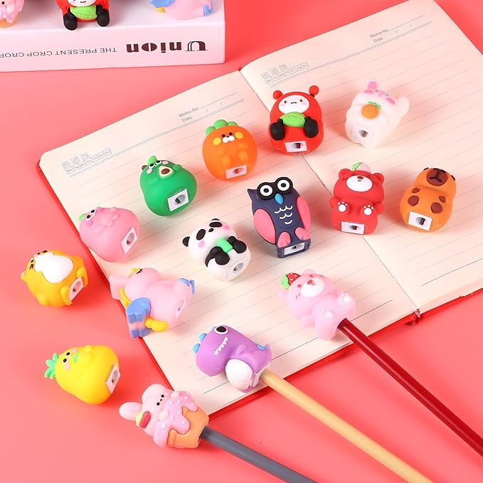 30 PCS Cute Pencil Sharpener for Kids Handheld Pencil Sharpener Bulk Kawaii - Image 4