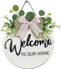 VPDTVK Welcome Sign for Front Door, Rustic Welcome Door Sign Outdoor Wreaths by Unknown