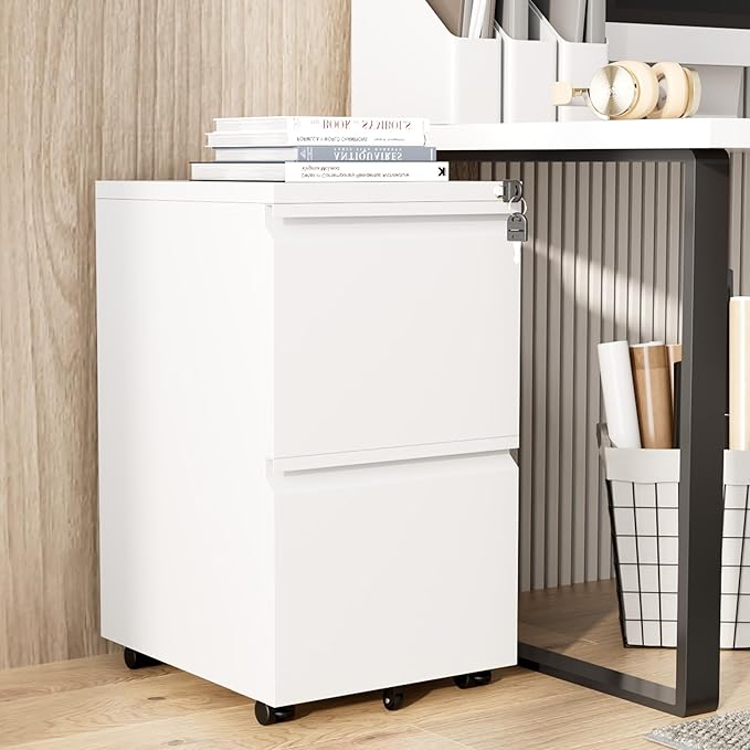 Greenvelly 2 Drawer Mobile File Cabinet - Image 9
