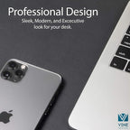 Leather Desk Pad 36" x 20", Vine Creations Office Desk Mat Waterproof Black - Image 3
