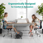 YEASHEIN Adjustable Foot Rest for Under Desk at Work, Ergonomic Under Desk - Image 4