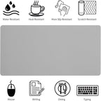 Bloss Large Desk Pad, Desk Pads on Top of Desks, Computer Mat Non-Slip - Image 3