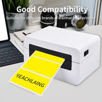 3×5 Inch Yellow Removable Thermal Labels, Waterproof Thermal Label, 240 Sheets - Image 4