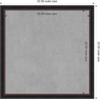 Amanti Art Black Framed Magnetic Board 22x22 Medium Vision Board - Image 3