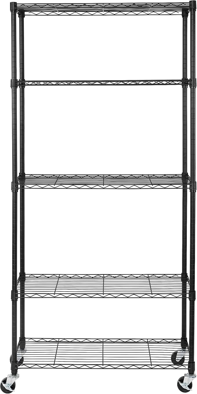 Seville Classics UltraDurable Heavy Duty NSF Solid Steel Wire Rack Storage Unit - Image 2